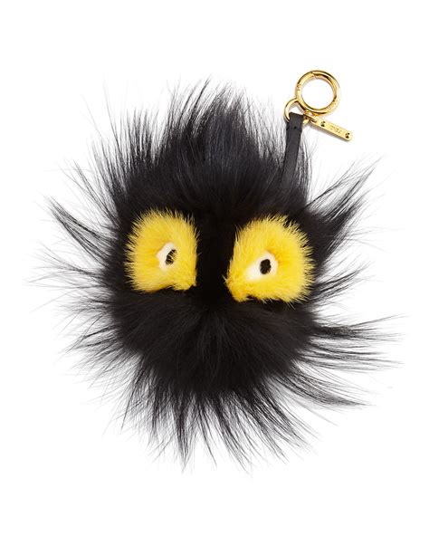 fendi fur purse charm|fendi monster bag charm.